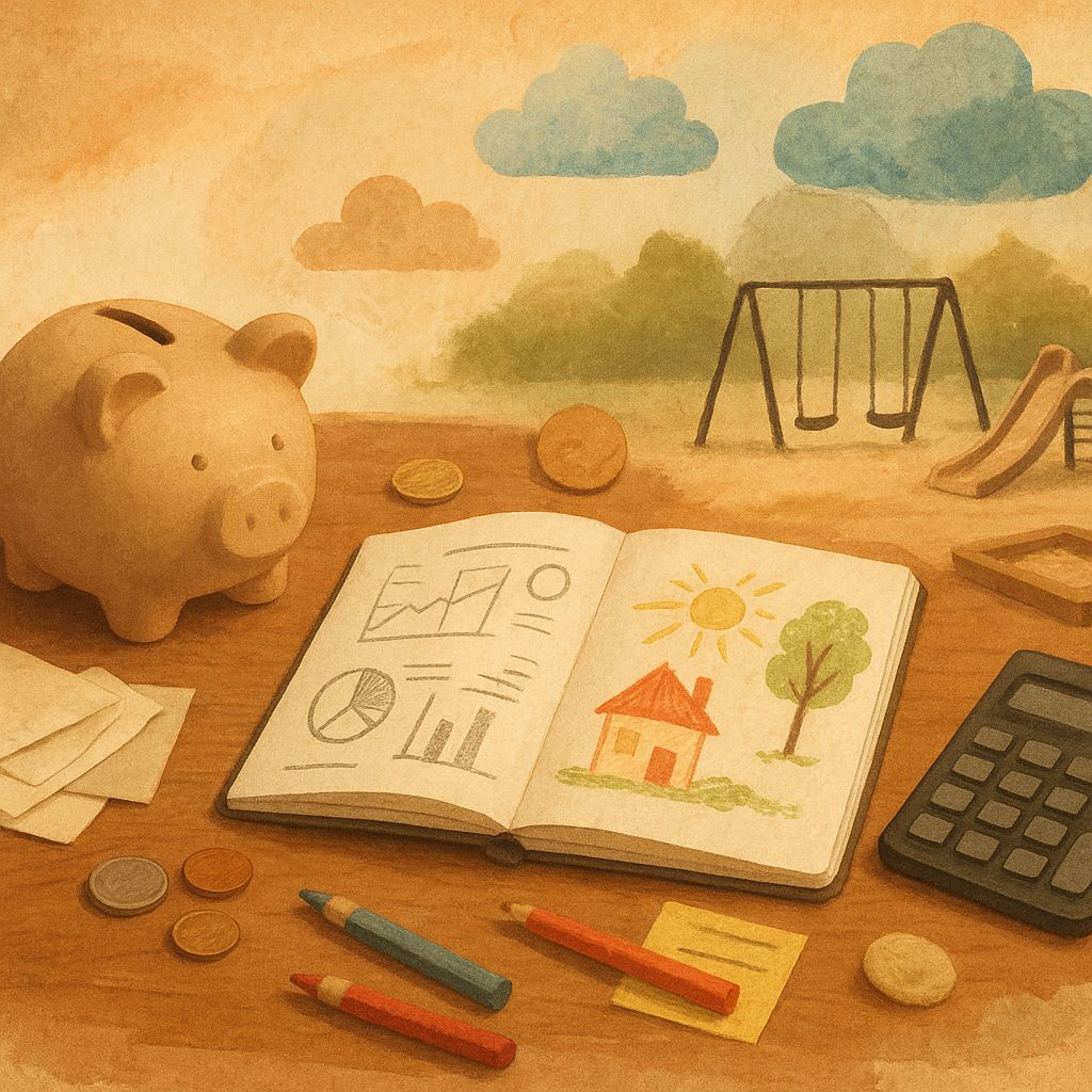 Emma spending intentional time with her children outdoors